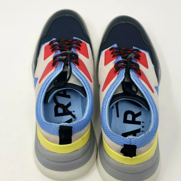 Zara Fashion Sneakers Suede Athletic Shoes Size 38 US 7.5 - Picture 8 of 12